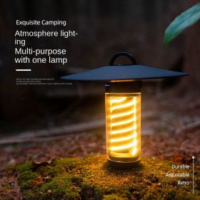 Outdoor camping light Portable night light Flashlight three-legged stand lighting tower canopy tent ambient light - Outdoor camping lights-white