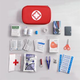 EVA First Aid Kit For Car Rescue; Family Backup; School ; Enterprise; Outdoors Travel - Red