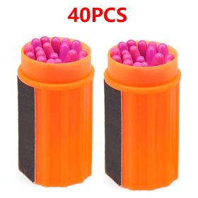 Outdoor Matches Kit Windproof Waterproof Matches For Outdoor Survival Camping Hiking Picnic Cooking Emergency Tools - 40PCS