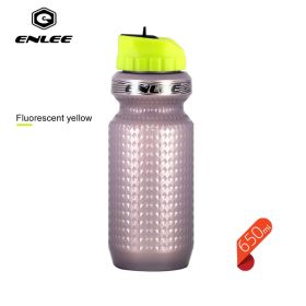 1Pc 650Ml Mountain Bicycle Cycling Water Drink Bottle Outdoor Sport Plastic Portable Kettle Water Bottle Drinkware - Yellow