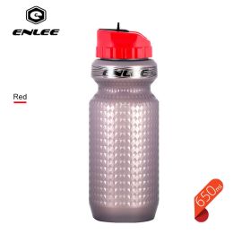 1Pc 650Ml Mountain Bicycle Cycling Water Drink Bottle Outdoor Sport Plastic Portable Kettle Water Bottle Drinkware - Red