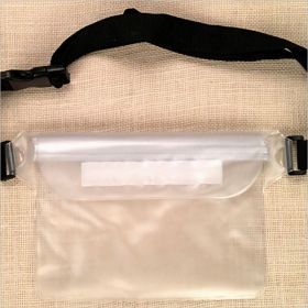 Waterproof Swimming Bag; Ski Drift Diving Shoulder Waist Pack Bag Underwater Mobile Phone Bags Case Cover For Beach Boat Sports - Transparent