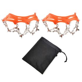1pair 13-tooth Ice Cleats Crampons; Non-slip Shoes Cover For Winter - L