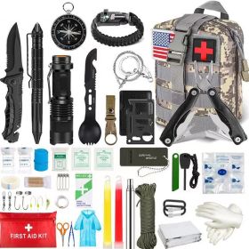 Outdoor SOS Emergency Survival Kit Multifunctional Survival Tool Tactical Civil Air Defense Combat Readiness Emergency Kit - ACU - China