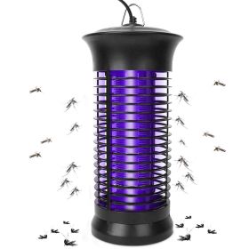 Electric Bug Zapper Mosquito Killer UV Light Flying Zapper Insect Killer Lamps Pest Fly Trap - black