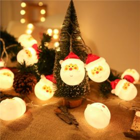 Led Christmas Holiday Decorative Lights Santa Claus Snowman Lights String Solar Lights - 5M20L - santa claus