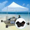 4pcs Waterproof Weights Sand Bag, Leg Weights For Outdoor Sun Shelter, Canopy, Tent, Leg Weights For Instant Outdoor Sun Shelter Canopy - White 4pcs