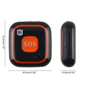 V28 Mini Smart Kids GPS Tracker Two Way Audio Communication Talking Clock SOS Geo-Fence Historical Route Playback Fall Alarm - oranger