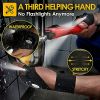 1pc LED Torch Gloves; Stocking Fillers; Camping Accessories Tools; Christmas/Birthday Gifts For Men - A Pair Of Black