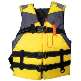1pc Adult Portable Breathable Inflatable Vest; Life Vest For Swimming Fishing Accessories - Yellow