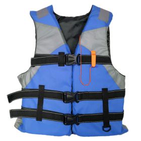 1pc Adult Portable Breathable Inflatable Vest; Life Vest For Swimming Fishing Accessories - Blue