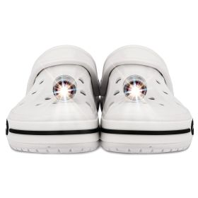Headlights for Shoes;  2Pcs LED Light for Clogs IPX5 Waterproof Shoes Lights Charms for Dog Walking;  Handy Camping;  lasting 72 hours glow;  Suitable