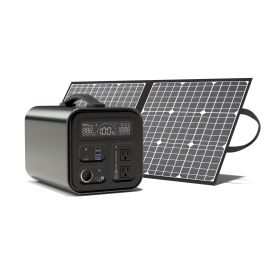 GOFORT Portable Power Station;  1100Wh Solar Generator With 1200W (Peak 2000W) AC Outlets;   Backup Power Lithium Battery Pack  - UA1100+SP18100