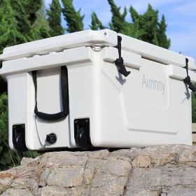 White outdoor Camping Picnic Fishing portable cooler 65QT Portable Insulated Cooler Box - as Pic