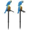 Solar Powered Parrot Garden Light IP65 Waterproof LED Parrot Landscape Lamp Decorative Lawn Lights - Blue Parrot