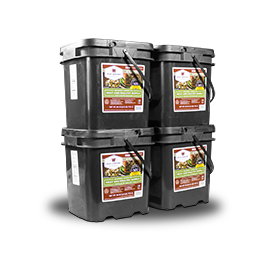 240 Serving Meat Package Includes: 4 Freeze Dried Meat Buckets - 40-70240