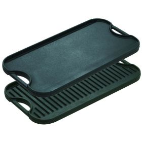 Cast Iron Seasoned ProGrid Reversible - Black