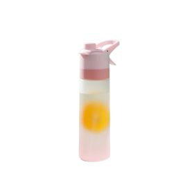 Outdoor Sports Fitness Travel Water Bottle Straight Drink Spray Water Bottle - Pink - Sports Accessories