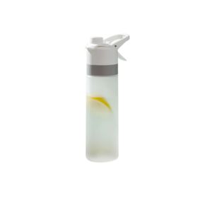 Outdoor Sports Fitness Travel Water Bottle Straight Drink Spray Water Bottle - Gray - Sports Accessories