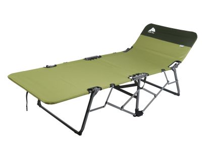 Adult Quick Fold Speedy Camp Cot, Green, 79"x 33" x 16" - Green
