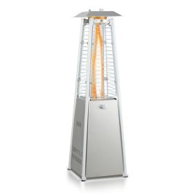 9500 BTU Portable Tabletop Pyramid Patio Heater with Glass Tube - as show