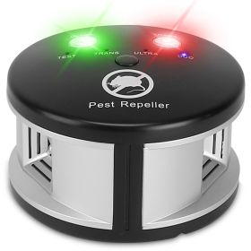 360Â¬âˆž Ultrasonic Pest Repeller Electronic Plug-in Pest Control Mouse Chaser Blocker Repellent Deterrent - Black