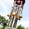 Large Deep Tone Windchime Chapel Bells Wind Chimes Outdoor Garden Home Decor - 33" Gold with 10 Tubes