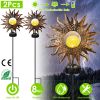 Solar Powered Sun Stake Lamp IP54 Waterproof Decorative Lamp - Sun