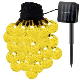 Globe String Solar Lights 30 Ball LED Fairy Solar Lamps 8 Lighting Modes IP65 Waterproof Decorative Lamp - Warm