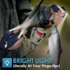 1pc LED Torch Gloves; Stocking Fillers; Camping Accessories Tools; Christmas/Birthday Gifts For Men - A Pair Of Black