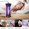 Electric Bug Zapper Mosquito Killer UV Light Flying Zapper Insect Killer Lamps Pest Fly Trap - black