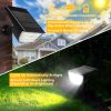 Solarek 32 LEDs Solar Landscape Spotlights IP65 Waterproof Solar Lights Auto On/Off Solar Powered Security Wall Lights - Black