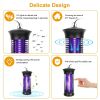 Electric Bug Zapper Mosquito Killer UV Light Flying Zapper Insect Killer Lamps Pest Fly Trap - black