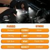 1pc LED Torch Gloves; Stocking Fillers; Camping Accessories Tools; Christmas/Birthday Gifts For Men - A Pair Of Black