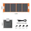 100W 18V Portable Solar Panel;  Flashfish Foldable Solar Charger with  5V USB 18V DC Output Type-C Output Compatible with Portable Generator;  Smartph