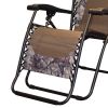 Infinity Zero Gravity Steel Frame Patio Deck Chair, Camouflage - Brown