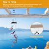 Solar LED Butterfly Wind Chimes Color Changing LED Butterfly String Light Patio Garden Decor - Blue & Red
