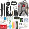 Outdoor SOS Emergency Survival Kit Multifunctional Survival Tool Tactical Civil Air Defense Combat Readiness Emergency Kit - Advanced black - China