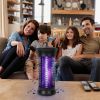 Electric Bug Zapper Mosquito Killer UV Light Flying Zapper Insect Killer Lamps Pest Fly Trap - black
