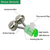10pcs Fishing Bite Alarms Fishing Rod Bell Rod Clamp Tip Clip Bells Ring; Green ABS Fishing Accessory - Style2