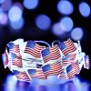 1pc; American Flag String Lights; Independence Day Battery Decorative String Lights; Home Decor; Bedroom Decor; Wedding Decor; Christmas Decor - 78.7i