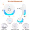 6 Packs Ultrasonic Pest Repellers Plug In Indoor Pest Control Mouse Repellent Chaser Deterrent for Home Kitchen Office Warehouse Hotel - White
