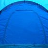 Camping Tent Fabric 9 Persons Dark Blue and Blue - Blue