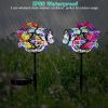 2 in 1 Outdoor Solar Light Butterfly Landscape Light Yard Stake Decor Lamp Stake Light - Multi-color