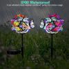 2 in 1 Outdoor Solar Light Butterfly Landscape Light Yard Stake Decor Lamp Stake Light - Multi-color