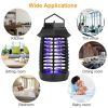 Bug Zapper Electric UV Mosquito Killer Lamp Insect Killer Light Pest Fly Trap Catcher Harmless Odorless Noiseless  - Black