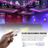 30-36W 12V 300 LEDs, Bluetooth Connection, With 24-Key Remote Control, LED Auto-Sensing Strip Lights, 5050 LEDs, 10 Meters, Double Disc, Epoxy Waterpr