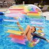 Kids Colorful Inflatable Water Wheel Roller Float 52" Diameter - Inflatable Pool Floats, Kids Pool Toys - Multicolor