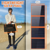 KingBoss Portable 120w Solar Panel High Efficiency Waterproof;  with Multiple Outputs and 3-Kickstand;  Foldable Design for Optimal Solar Coverage;  a