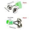 10pcs Fishing Bite Alarms Fishing Rod Bell Rod Clamp Tip Clip Bells Ring; Green ABS Fishing Accessory - Style2